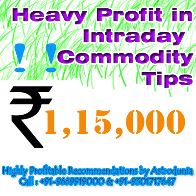 Opt for the highly profitable recommendations on commodity market by Astrodunia