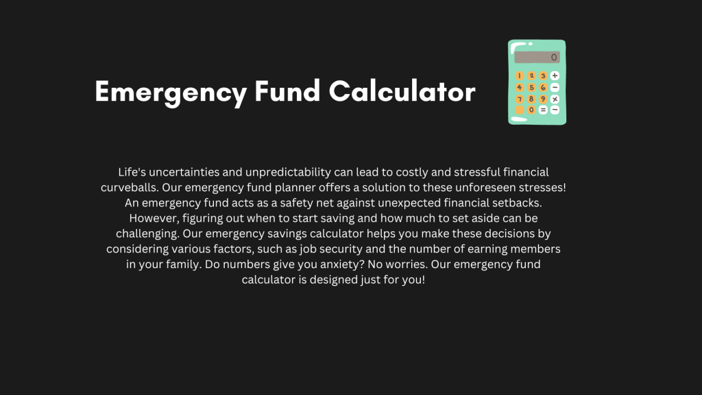 emergency fund calculator