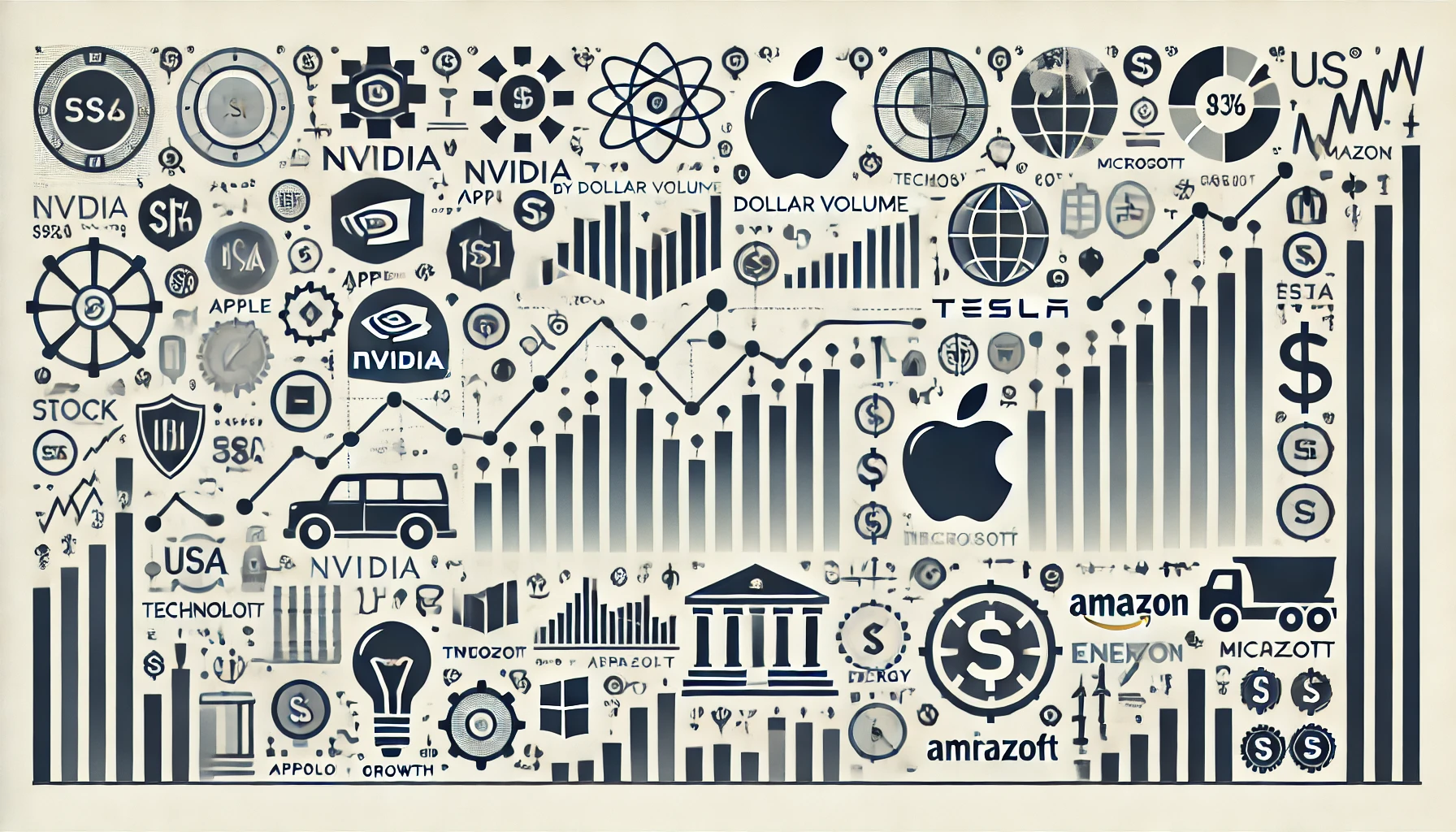 top 25 us stocks by dollar volumn