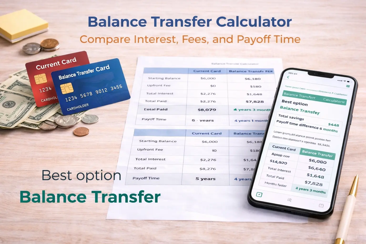 balance transfer calculator