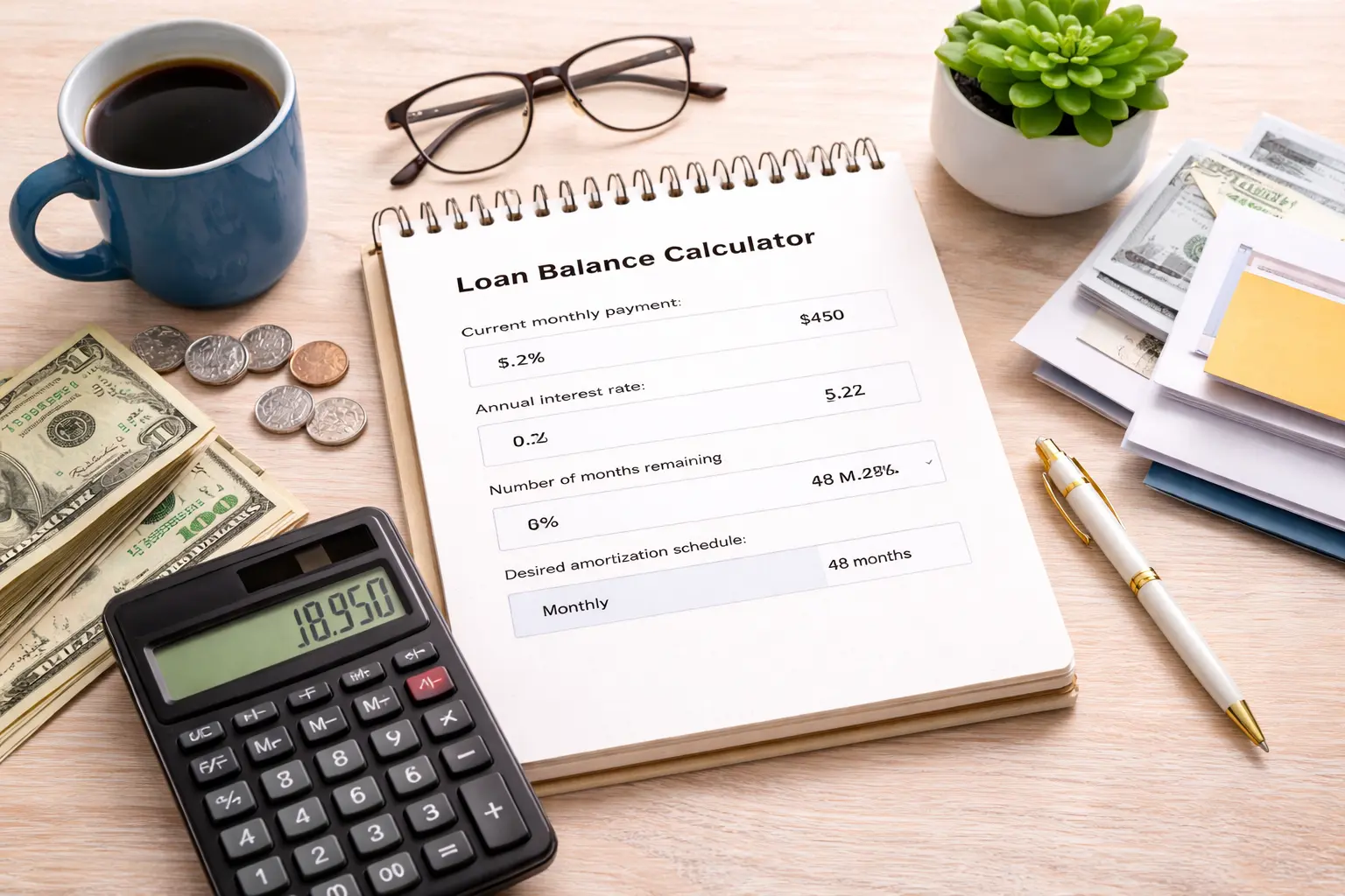 loan balance calculator